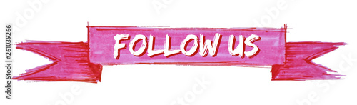 follow us ribbon