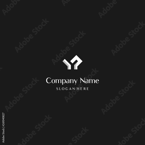 Alphabet letter icon logo YG, initial letter logo YG, GY logo template