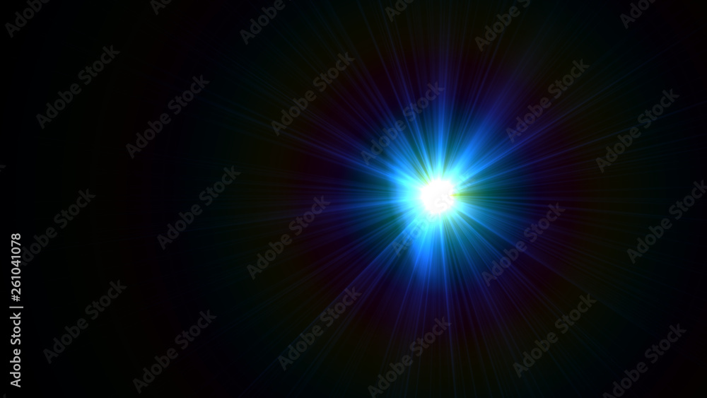 Obraz premium blue lens flare