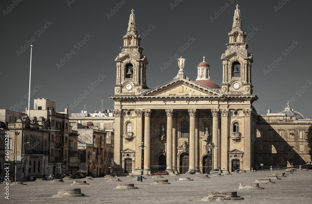 St. Publius Parish Church in Valletta, Malta