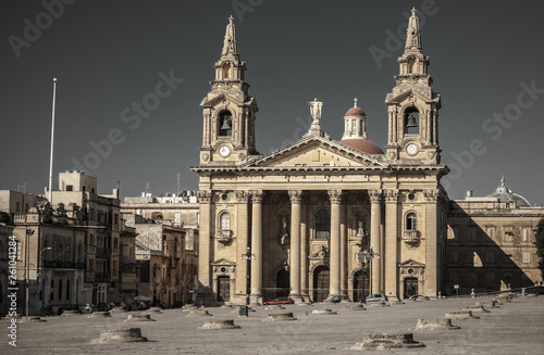 St. Publius Parish Church in Valletta, Malta photo
