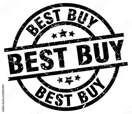 best buy round grunge black stamp