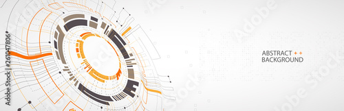Vector illustration, Hi-tech digital technology and engineering theme
