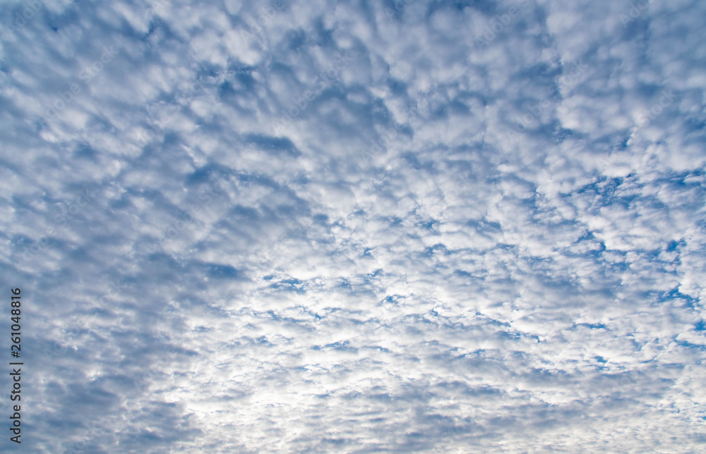 Fototapeta premium View of the sky and clouds.