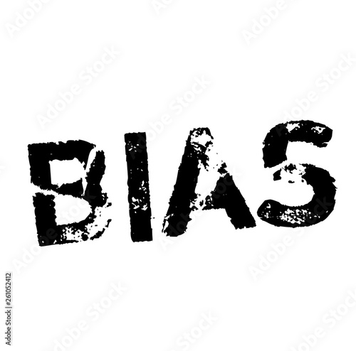 BIAS stamp on white
