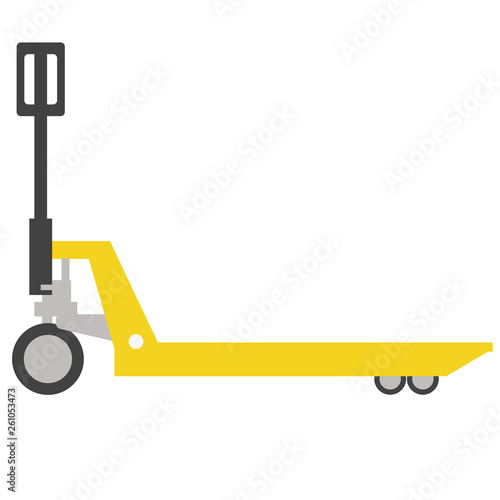 Load trolley flat illustration