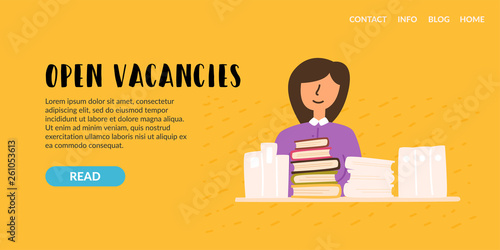 Vector flat young woman upset.