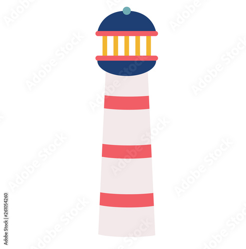 Lighthouse flat illustration