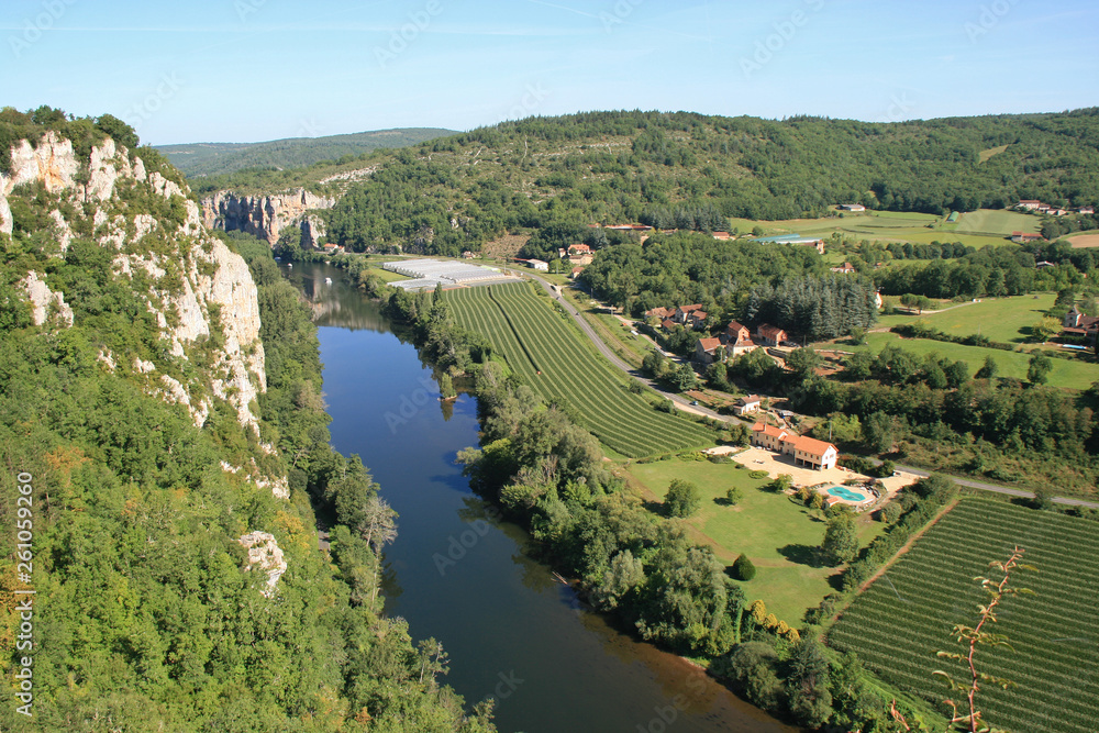 The Lot valley (France)