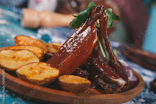 delicious meat on the table