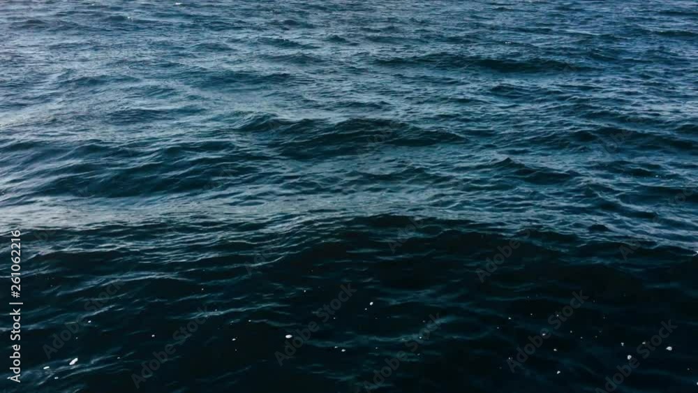 Surface of a rippling deep blue sea water. Surface of a rippling deep blue sea water.