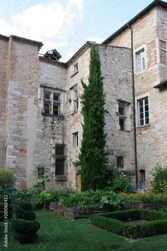medieval building in cahors  france 