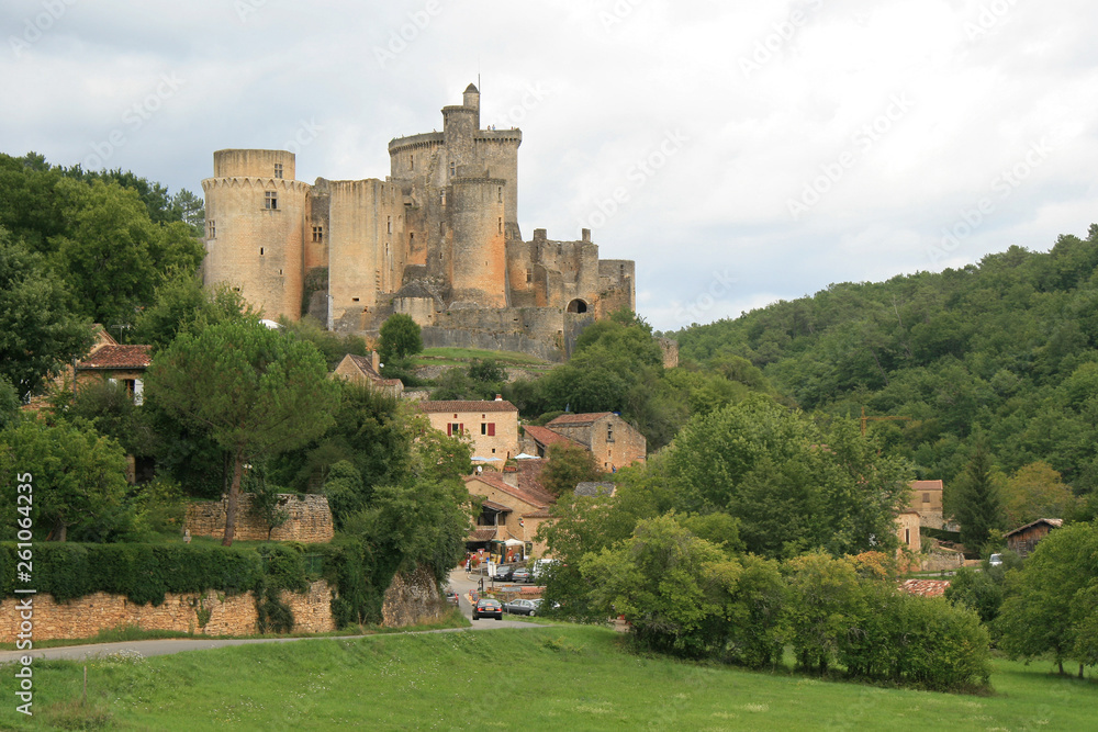 medieval castle (bonaguil) in france