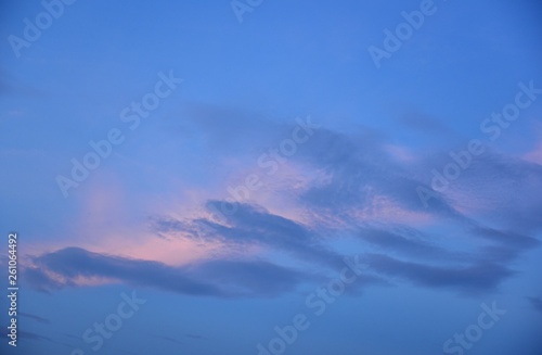 blue sky, white clouds