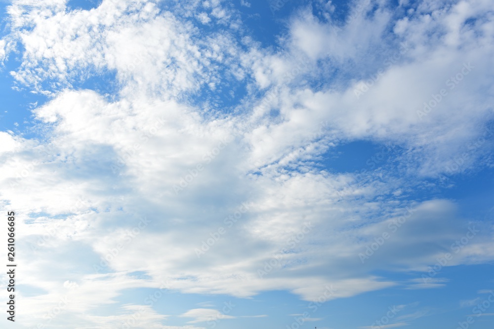 Obraz premium blue sky, white clouds