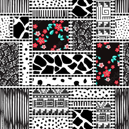 patchwork background vector