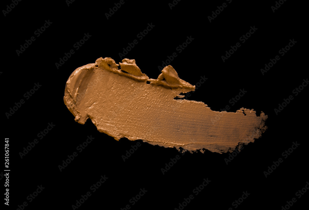 Lipstick smudge black isolated background Lipstick smudge black isolated background