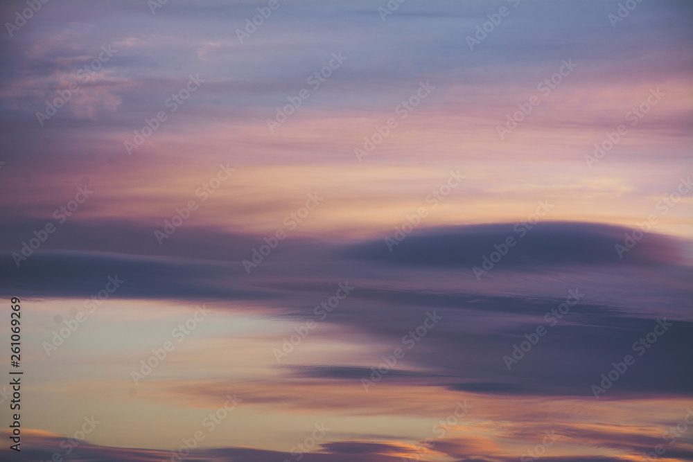 Fototapeta premium nuvole al tramonto