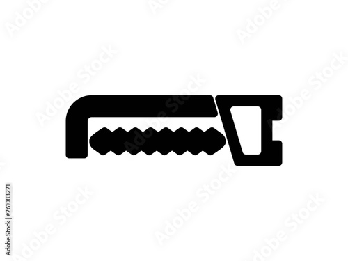 hacksaw solid icon vector
