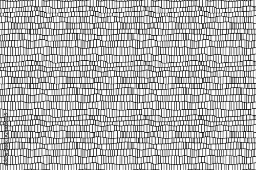 Dynamic digital seamless unique creative black and white mesh texture pattern, abstract background. Design element..