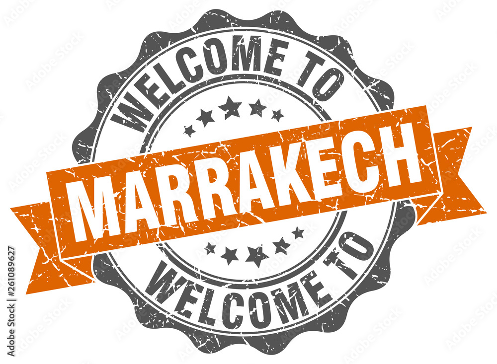 Obraz premium Marrakech round ribbon seal