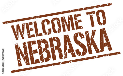 welcome to Nebraska stamp
