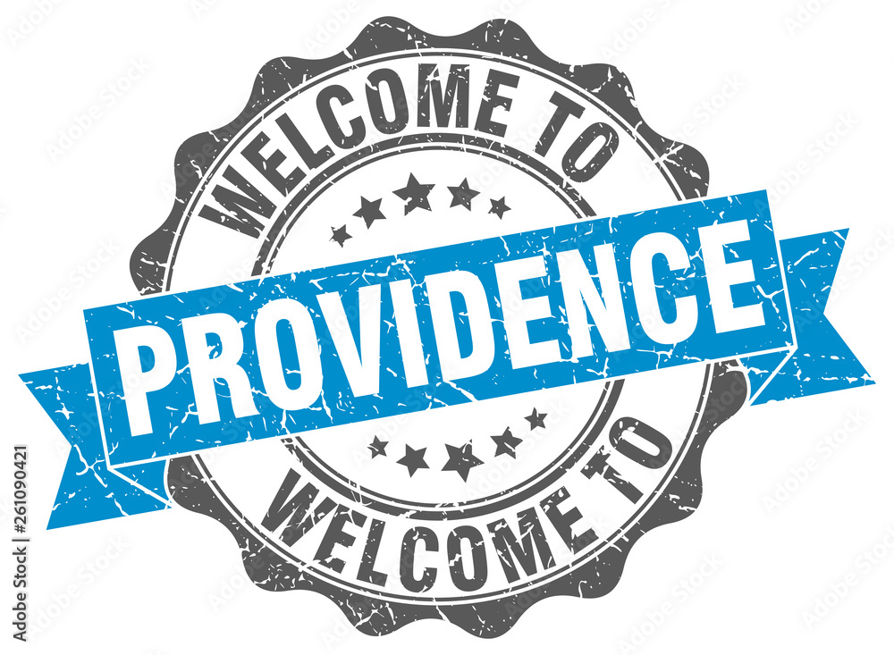 Fototapeta premium Providence round ribbon seal