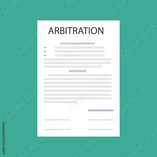arbitration law dispute legal resolution conflict