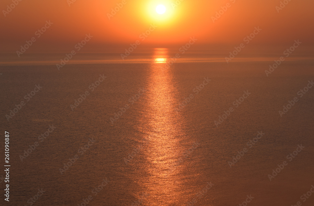 Dawn over the sea. Sea of Azov. Sunrise. Dawn over the sea. Sea of Azov. Sunrise.