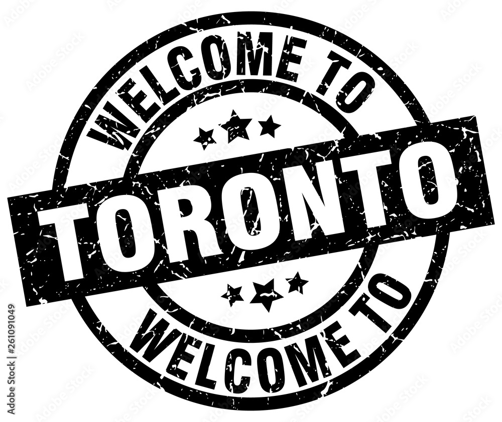 welcome to Toronto black stamp welcome to Toronto black stamp
