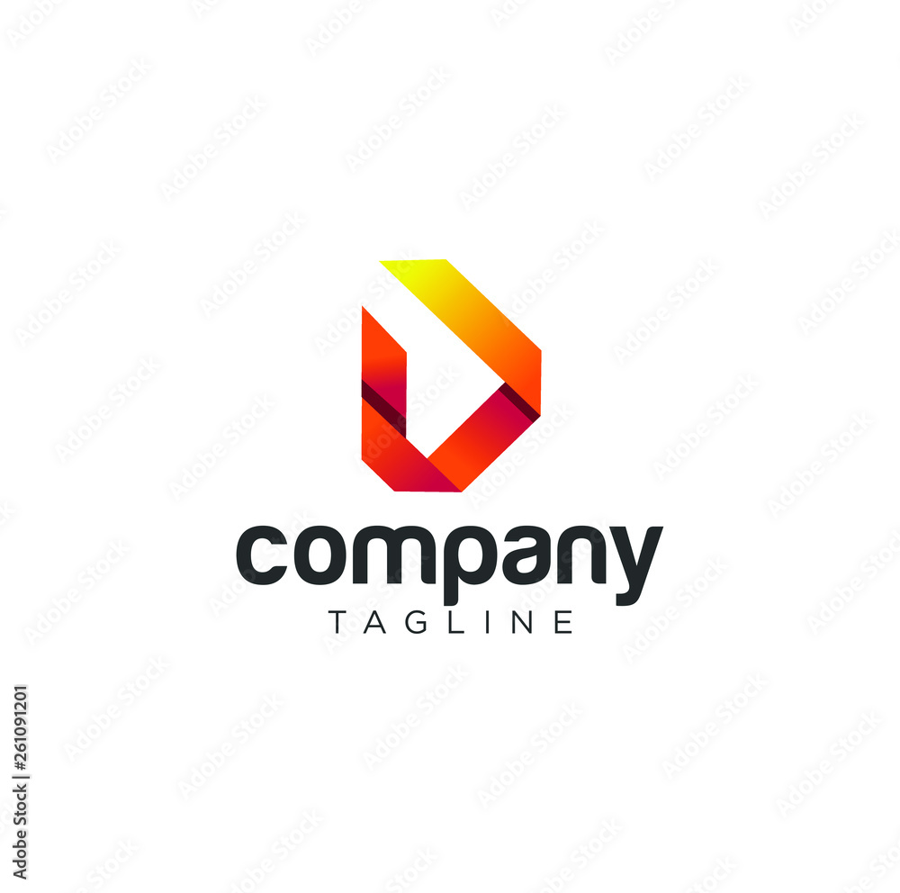 Letter D Tech Logo Design Gradient Vector Stock. Alphabet Initial D Logo Digital Technology Letter D Tech Logo Design Gradient Vector Stock. Alphabet Initial D Logo Digital Technology