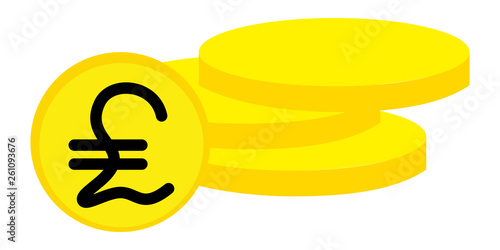 Münzenstapel - Pfund