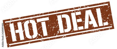 hot deal square grunge stamp