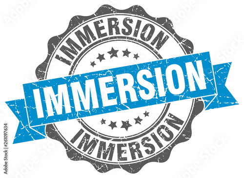 immersion stamp. sign. seal