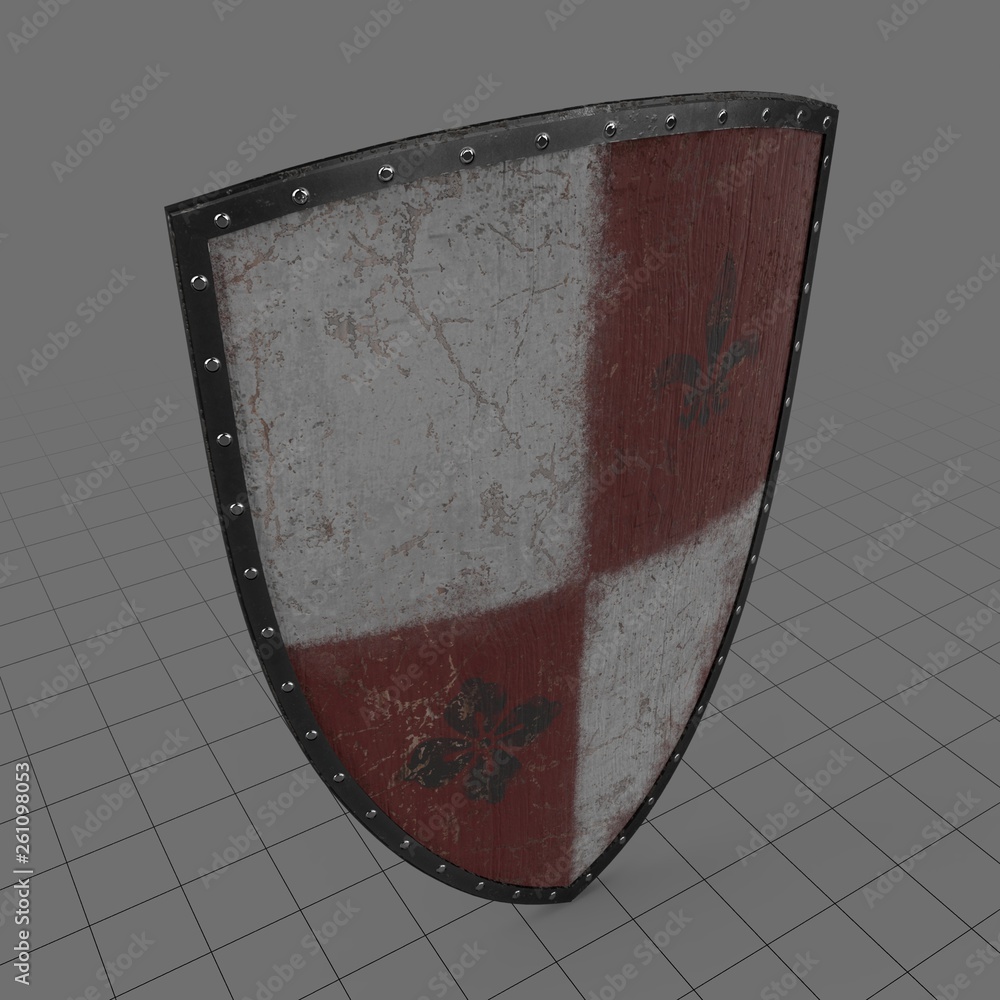 Medieval Heater Shield: Kingdom of France