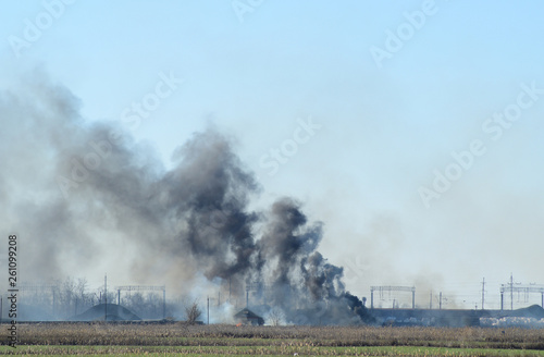 Fire on irrigation canals