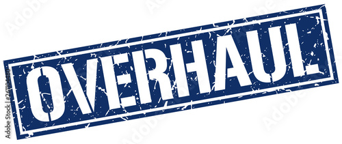 overhaul square grunge stamp