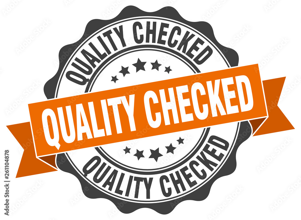 Obraz premium quality checked stamp. sign. seal