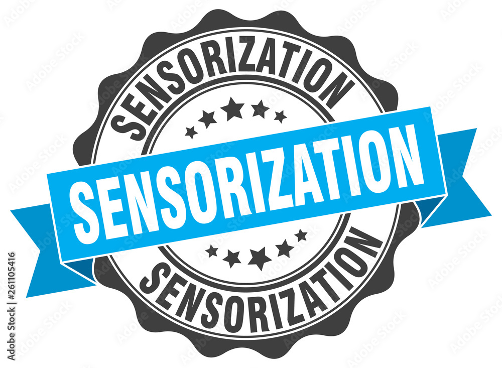 Obraz premium sensorization stamp. sign. seal