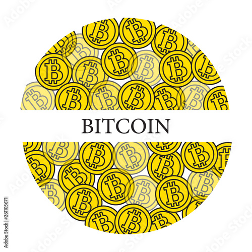Bitcoins. Digital currency. Blockchain technology.