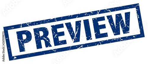 square grunge blue preview stamp