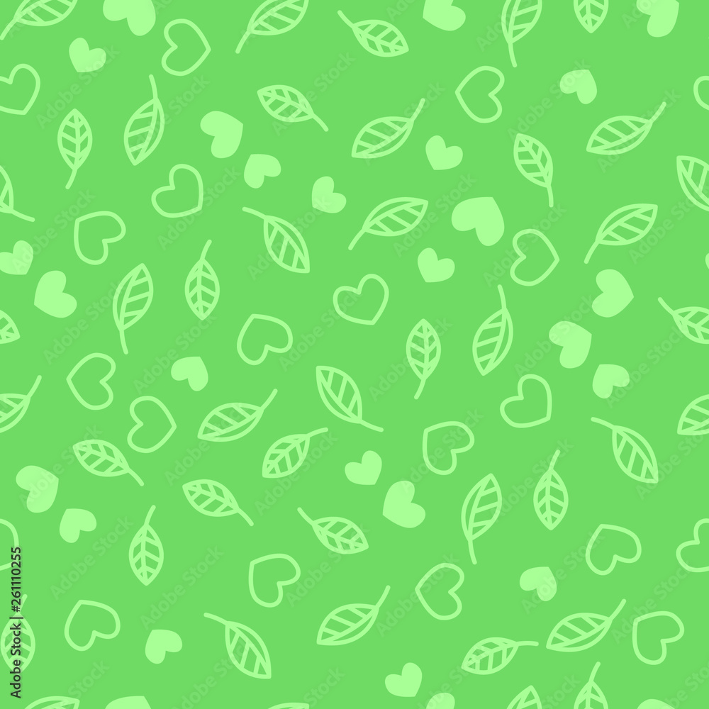 Seamless pattern with leaves and flowers. Vector illustration Seamless pattern with leaves and flowers. Vector illustration