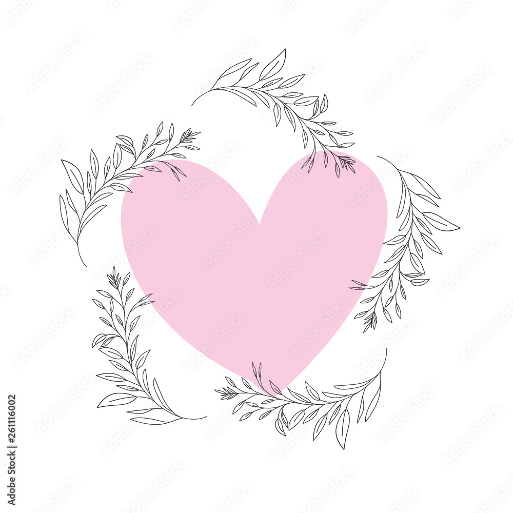 garland with flowers and leafs isolated icon garland with flowers and leafs isolated icon