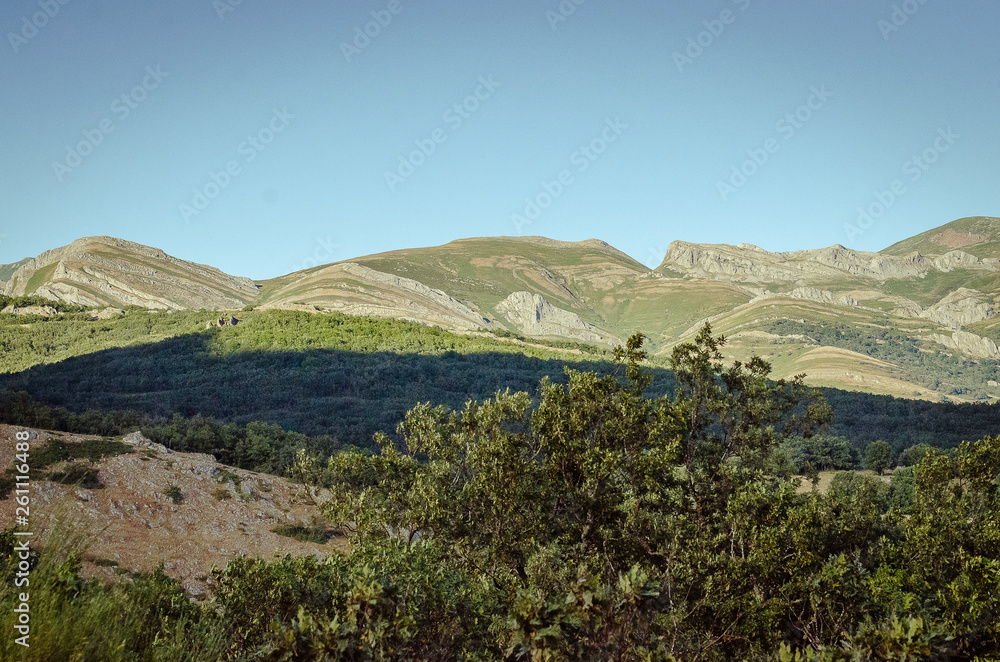 Mountain of Palencia Fuentes Carrionas natural park. Palencia
