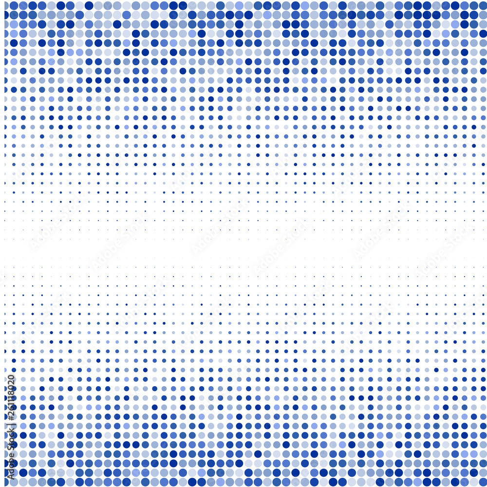 Blue points on white background Blue points on white background