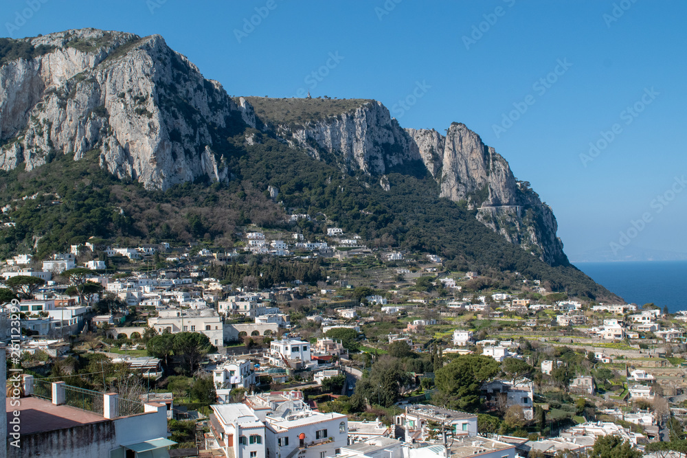 Beautiful landscape of Capri Island Italy