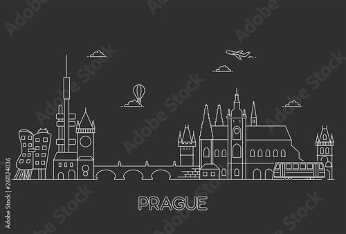 Prague skyline, Czech Republic.