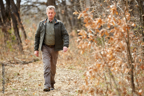 Papier peint Forest ranger on a walk