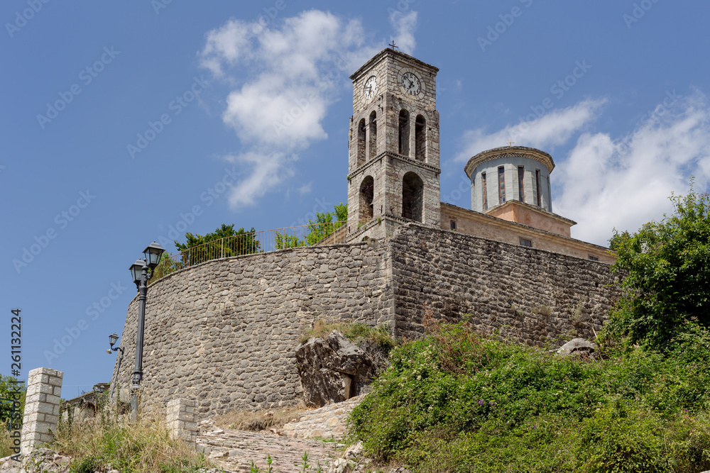 The church of St. Nicholas in the village Kalarrytes (region Tzoumerka, Greece, mountains Pindos).
