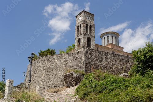 The church of St. Nicholas in the village Kalarrytes (region Tzoumerka, Greece, mountains Pindos). photo